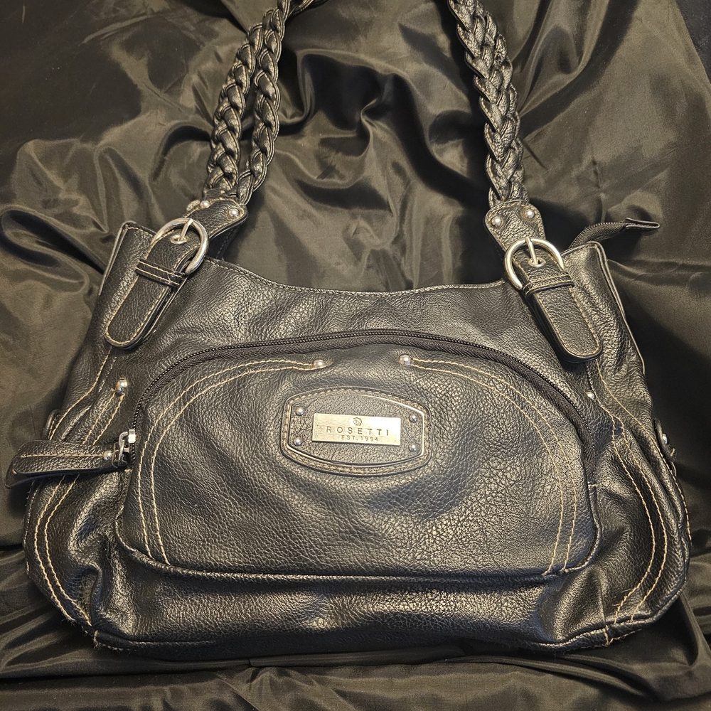 Black Leather Shoulder Bag